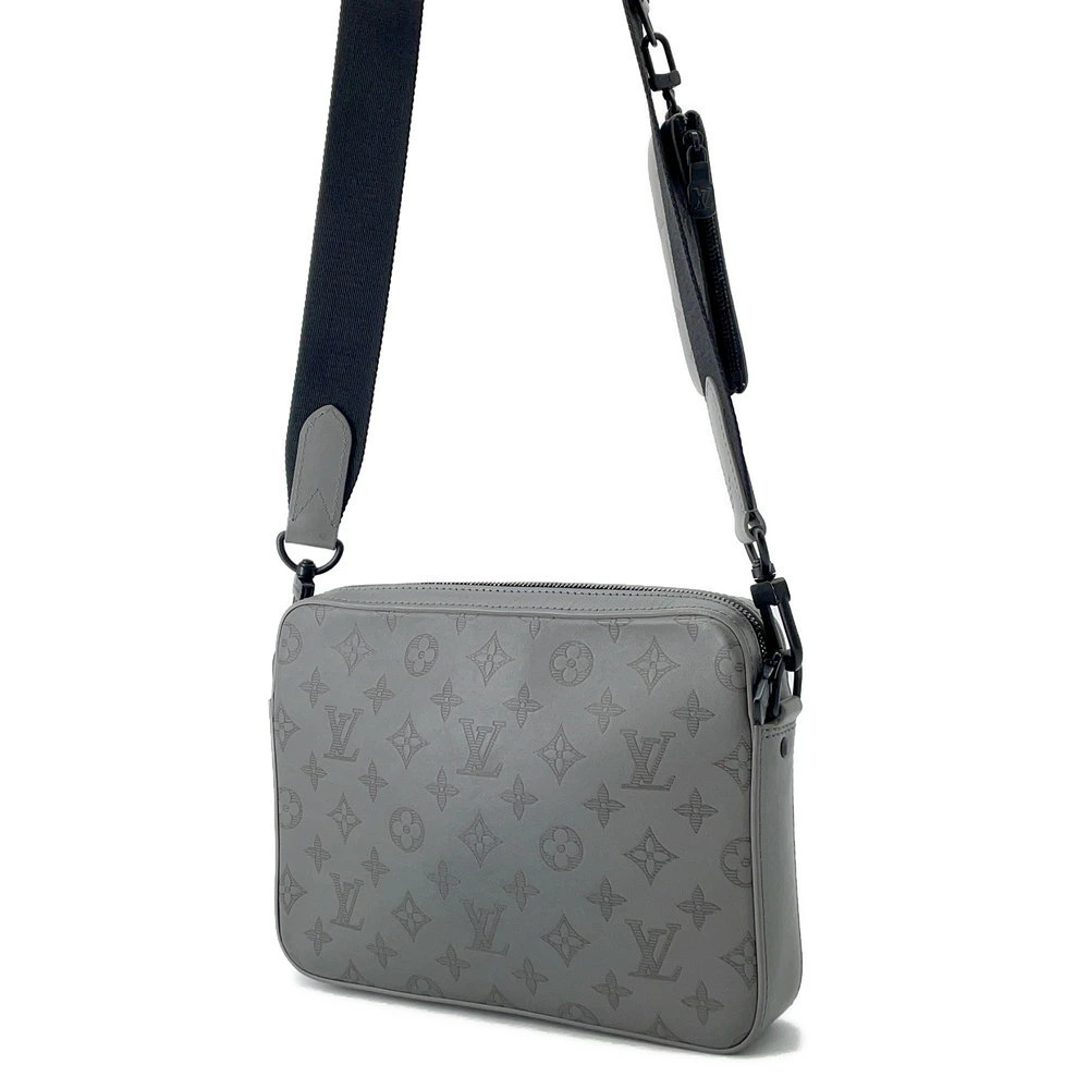 Louis Vuitton Messenger Bag Shoulder Monogram Black Duo Shadow